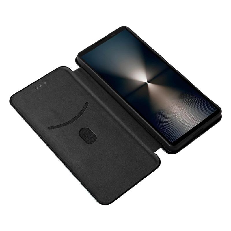 Flip Cover Sony Xperia 1 VII Fibre Carbone