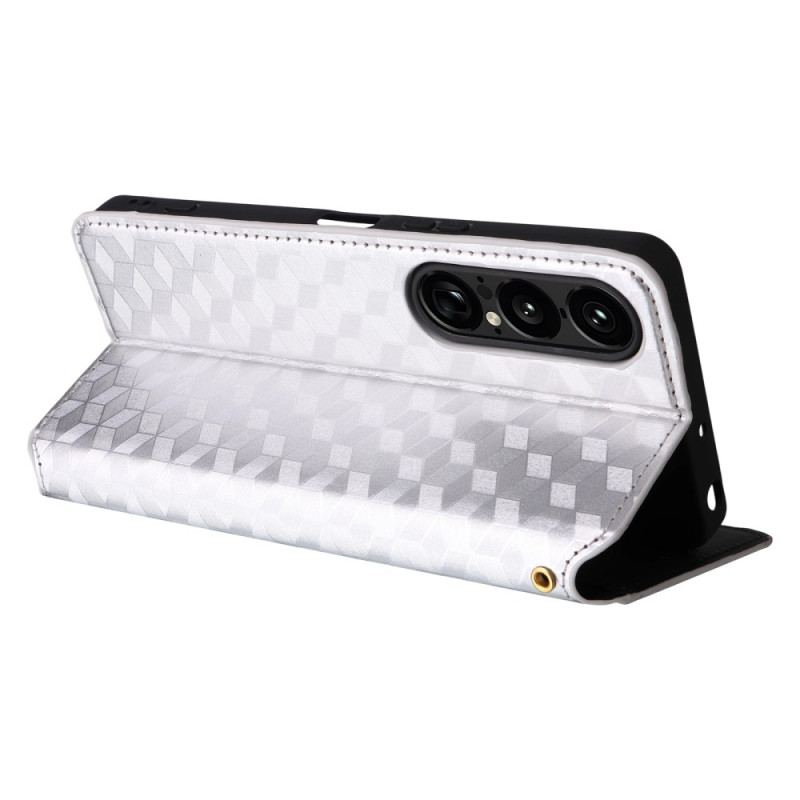 Flip Cover Sony Xperia 1 VII Losanges 3D