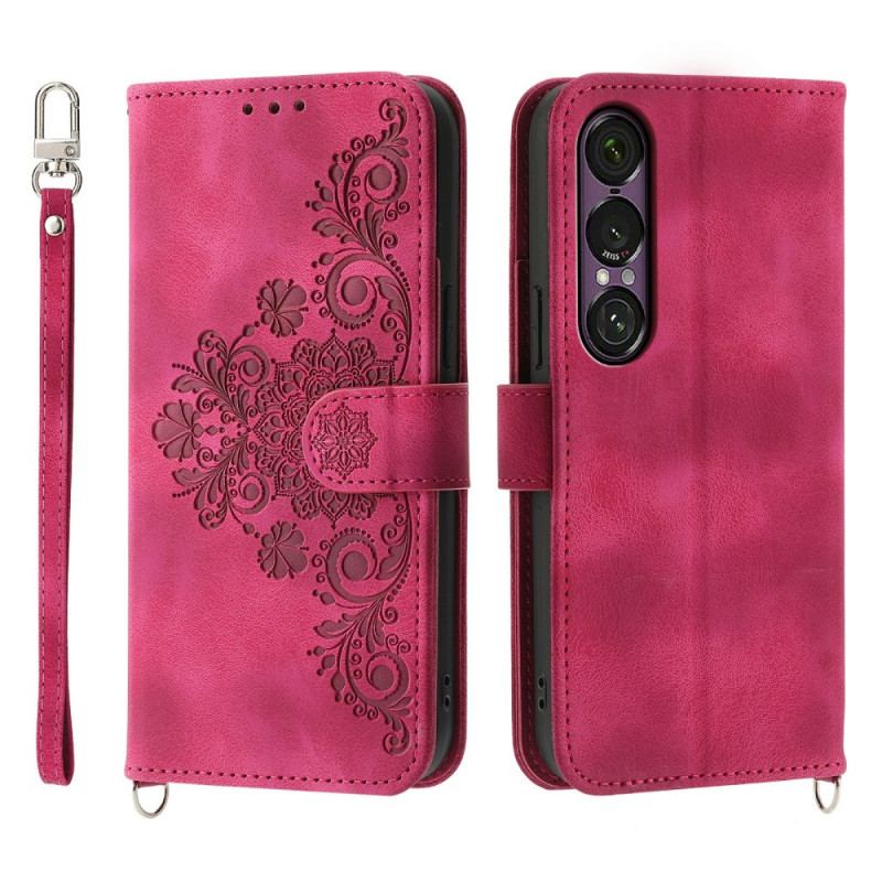 Housse Sony Xperia 1 VII Effet Daim Dentelle