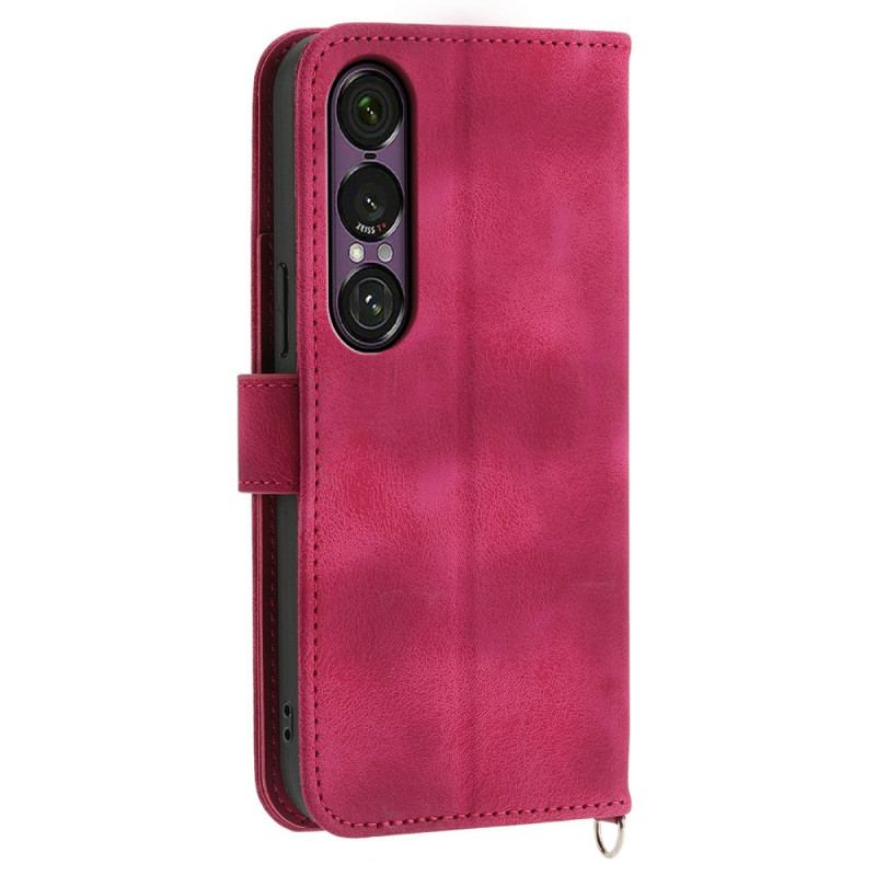 Housse Sony Xperia 1 VII Effet Daim Dentelle