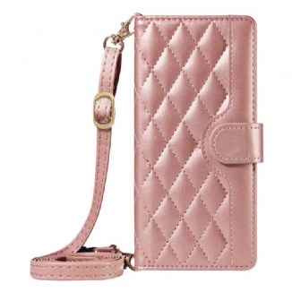 Housse Sony Xperia 1 VII Matelassée avec Lanière et Bandoulière