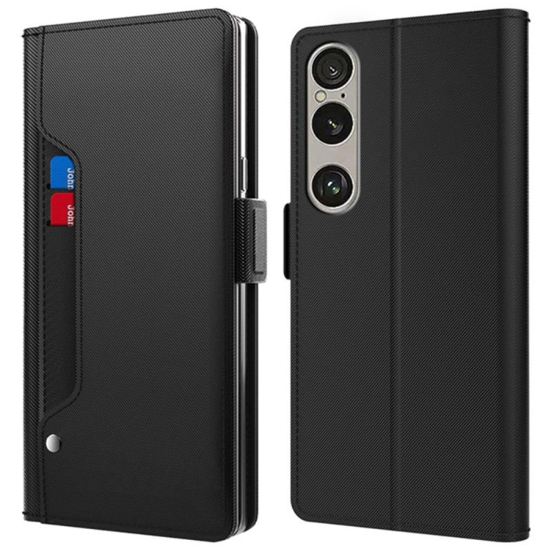 Housse Sony Xperia 1 VII Miroir et Porte-Cartes