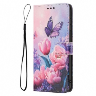 Housse Sony Xperia 1 VII Motif Floral et Papillon