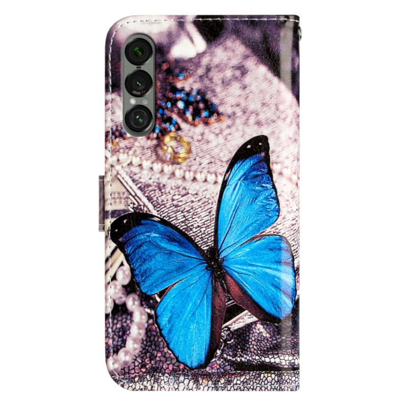 Housse Sony Xperia 1 VII Papillon Bleu