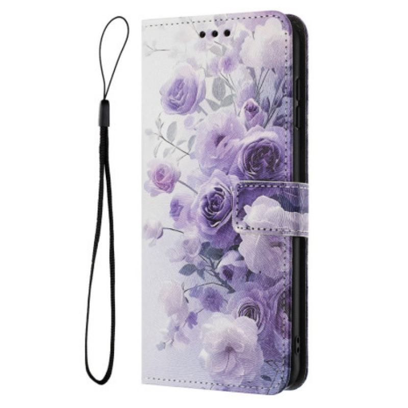 Housse Sony Xperia 1 VII Roses Violettes