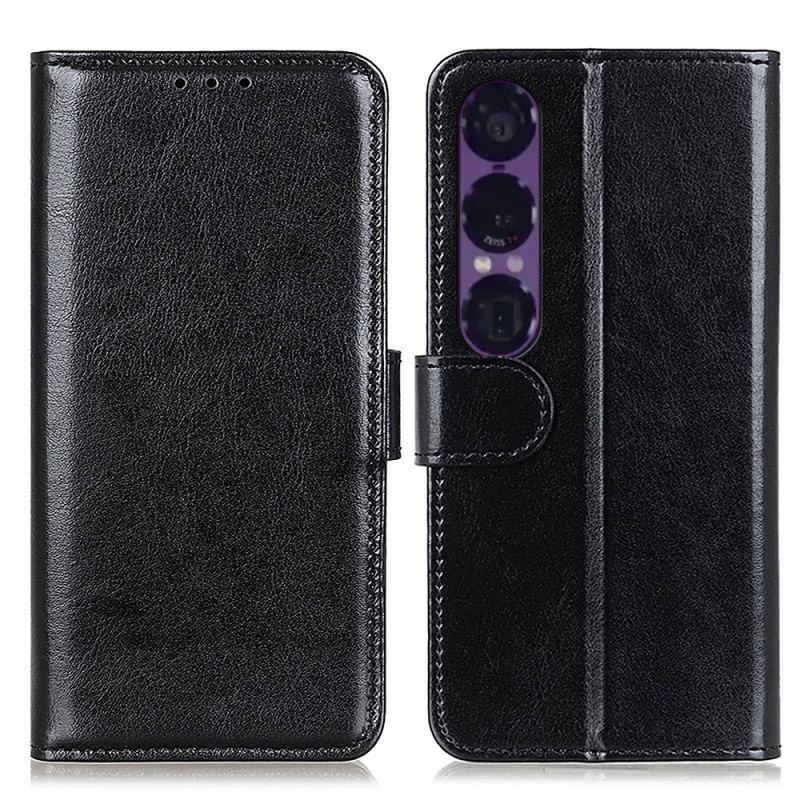 Housse Sony Xperia 1 VII Simili Cuir Verni