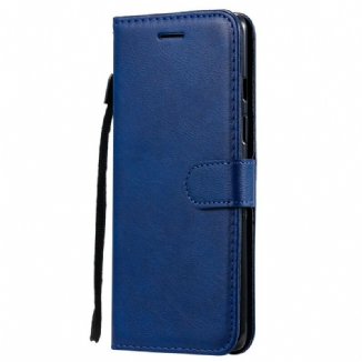 Housse OnePlus 8 Effet Cuir à Lanière