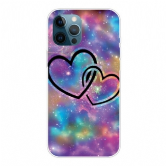 Coque iPhone 13 Pro Coeurs Enchaînés