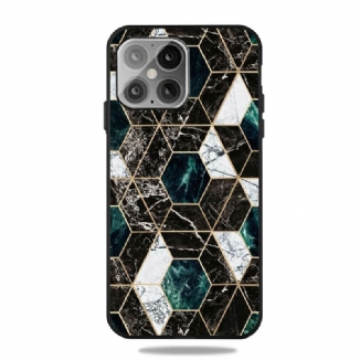 Coque iPhone 13 Pro Géométrie Marbre