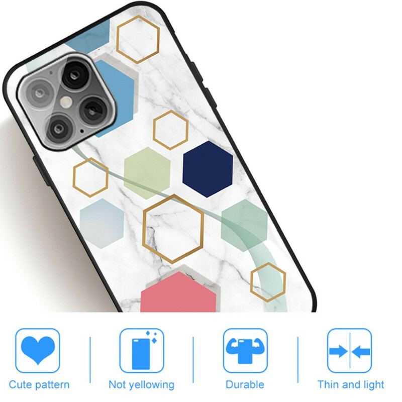 Coque iPhone 13 Pro Géométrie Marbre
