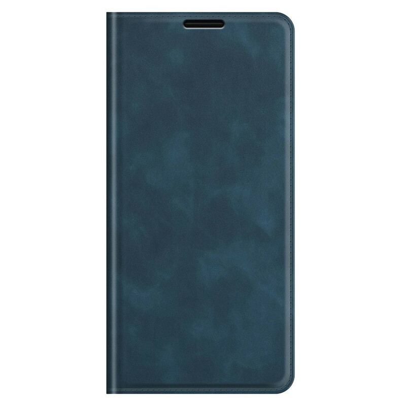 Flip Cover iPhone 13 Pro Effet Cuir Douceur Soie