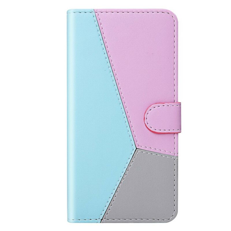Housse iPhone 13 Pro Effet Cuir Tricolore