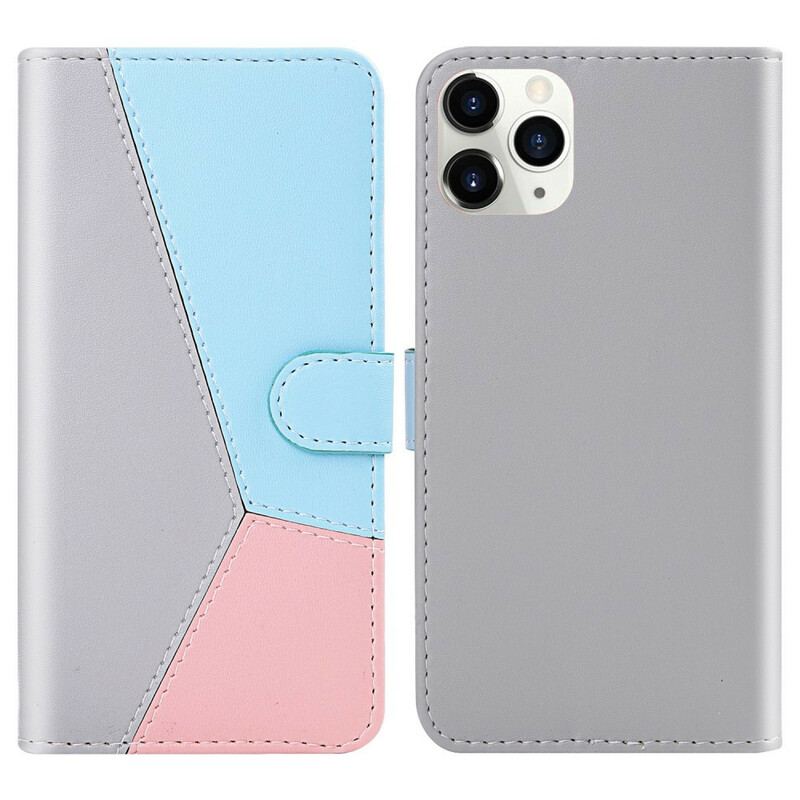 Housse iPhone 13 Pro Effet Cuir Tricolore