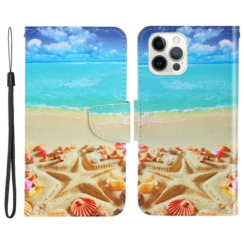 Housse iPhone 13 Pro Plage à Lanière