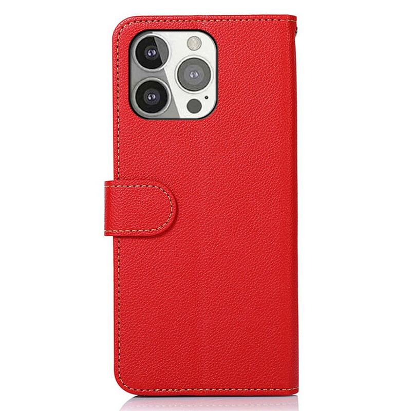 Housse iPhone 13 Pro Style Litchi RFID KHAZNEH