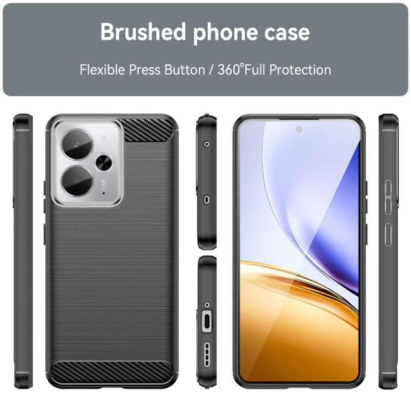 Coque Realme 14 5G / 14T 5G / P3 5G Fibre Carbone Brossée