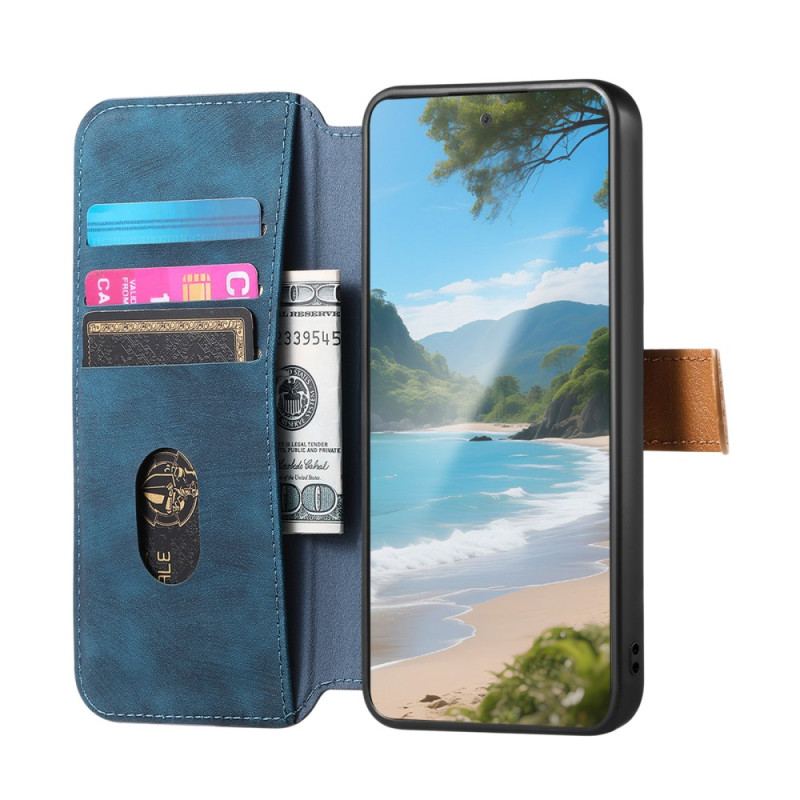 Coque Realme 14 5G Rétro avec Sangle-Support