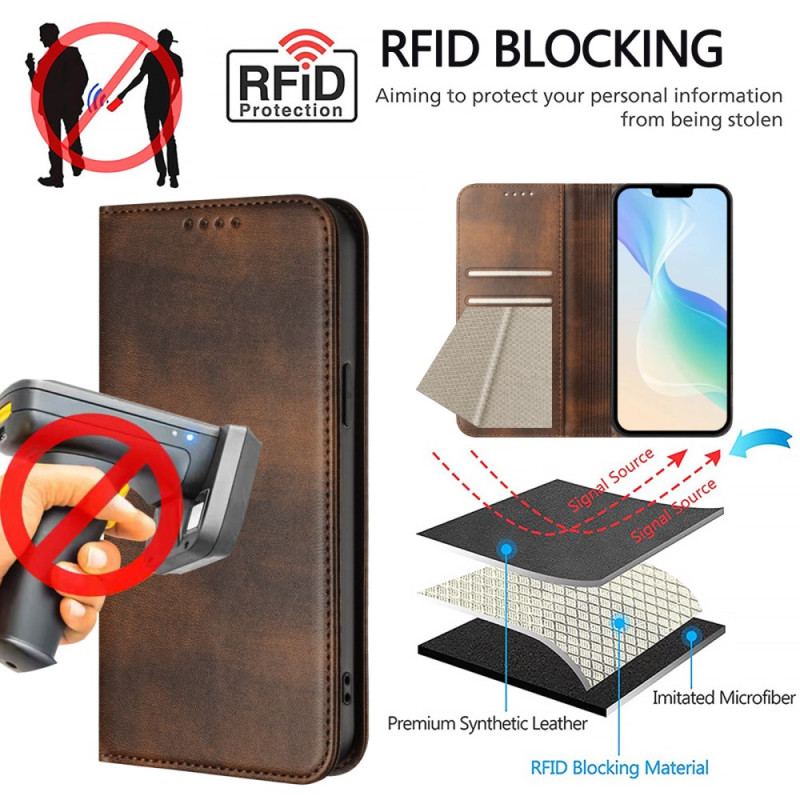 Flip Cover Realme 14 5G Protection RFID Rétro