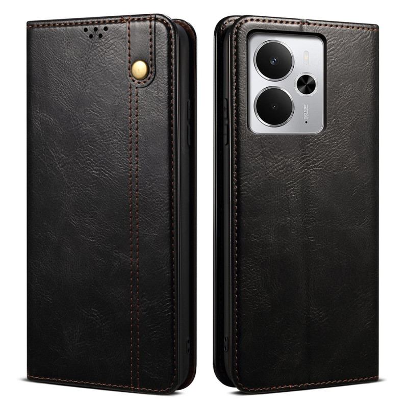 Flip Cover Realme 14 5G Simili Cuir Ciré