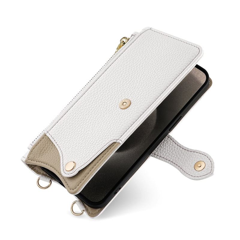 Housse Realme 14 5G Design Portefeuille avec Chaîne