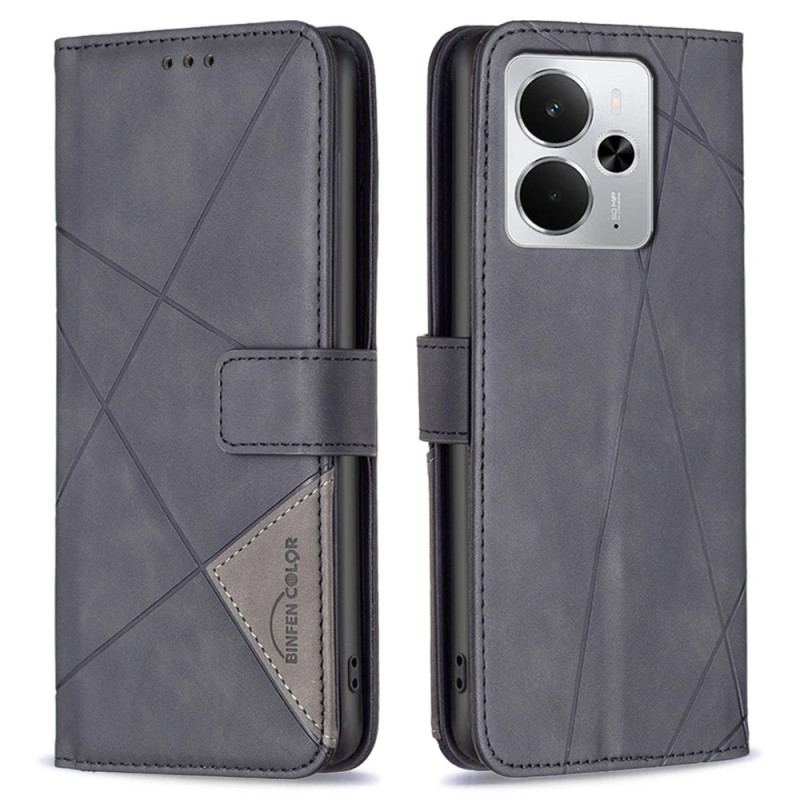 Housse Realme 14 5G Motif Géométrique BINFEN COLOR