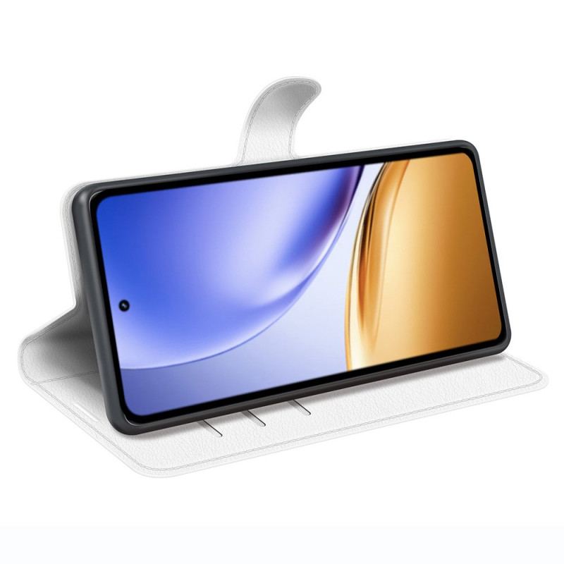 Housse Realme 14 5G Simili Cuir Litchi