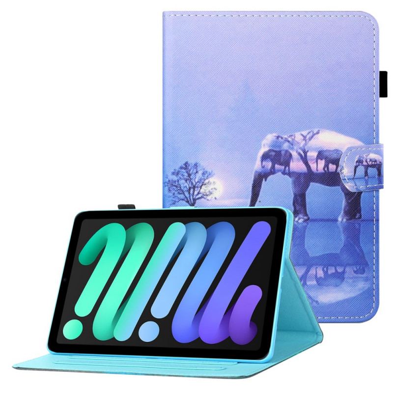 Housse iPad Mini 6 (2021) Éléphant Art