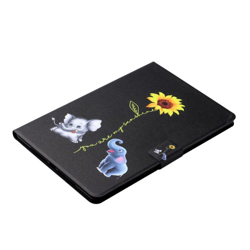 Housse iPad Mini 6 (2021) Éléphants Tournesol