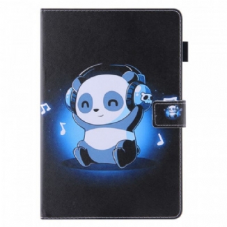 Housse iPad Mini 6 (2021) Panda aux Écouteurs