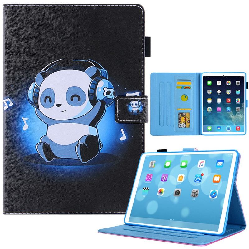 Housse iPad Mini 6 (2021) Panda aux Écouteurs