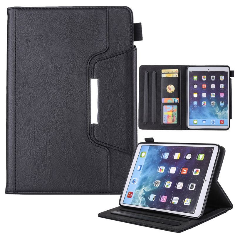 Housse iPad Mini 6 (2021) Simili Cuir Fermoir Argenté