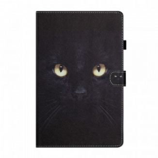 Housse iPad Mini 6 (2021) Yeux de Chat Noir