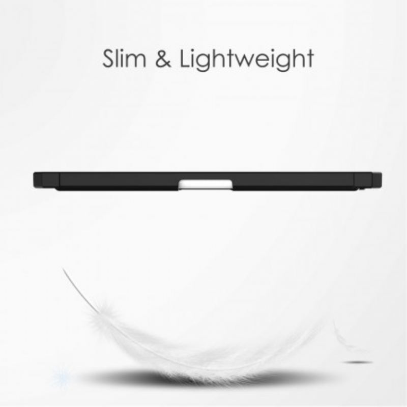 Smart Case iPad Mini 6 (2021) Simili Cuir et Dos Transparent