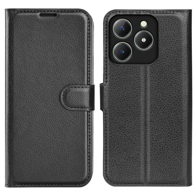 Housse Realme Note 60 / 60X / C63 / C61 Simili Cuir Litchi Classique