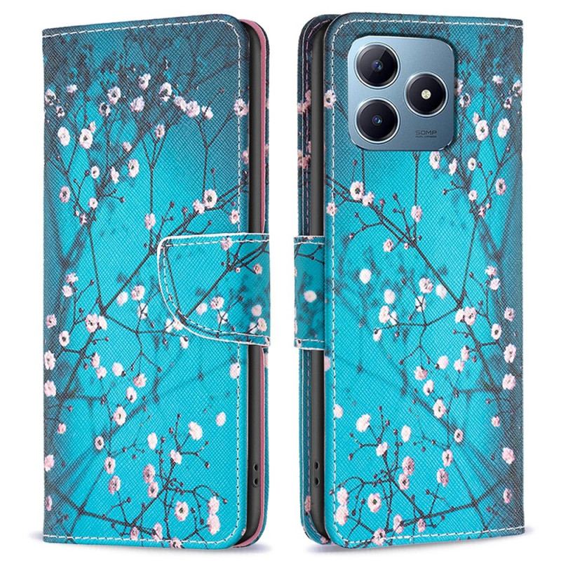 Housse Realme Note 60X / C63 / C61 Fleurs de Prunier