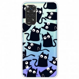 Coque Xiaomi Redmi Note 11 Pro /  Note 11 Pro 5G Multiples Chats Noirs
