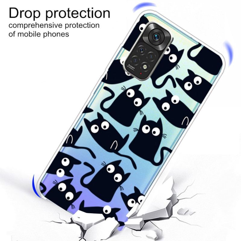 Coque Xiaomi Redmi Note 11 Pro /  Note 11 Pro 5G Multiples Chats Noirs