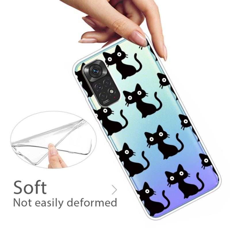 Coque Xiaomi Redmi Note 11 Pro /  Note 11 Pro 5G Multiples Chats Noirs