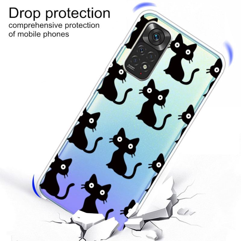 Coque Xiaomi Redmi Note 11 Pro /  Note 11 Pro 5G Multiples Chats Noirs