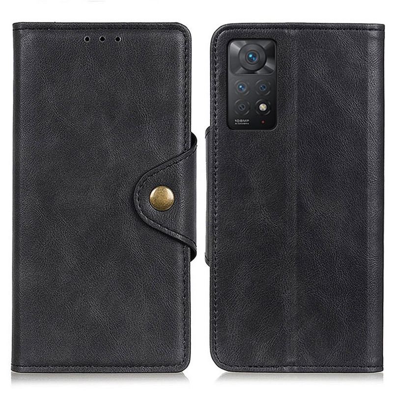 Housse Xiaomi Redmi Note 11 Pro / Note 11 Pro 5G Simili Cuir Bouton