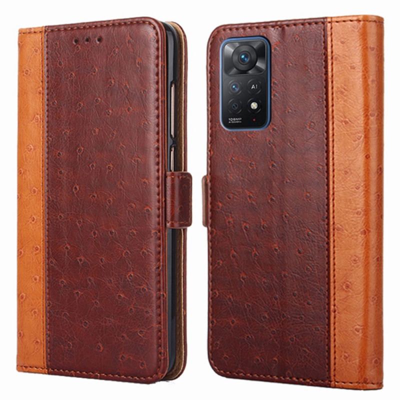 Housse Xiaomi Redmi Note 11 Pro / Note 11 Pro 5G Texture Peau d'Autruche