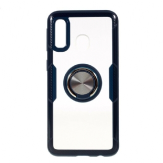 Coque Samsung Galaxy A30 / A20 Transparente avec Anneau-Support