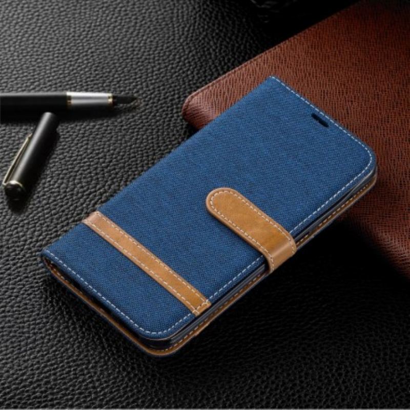 Housse Samsung Galaxy A30 / A20 Tissu Et Effet Cuir