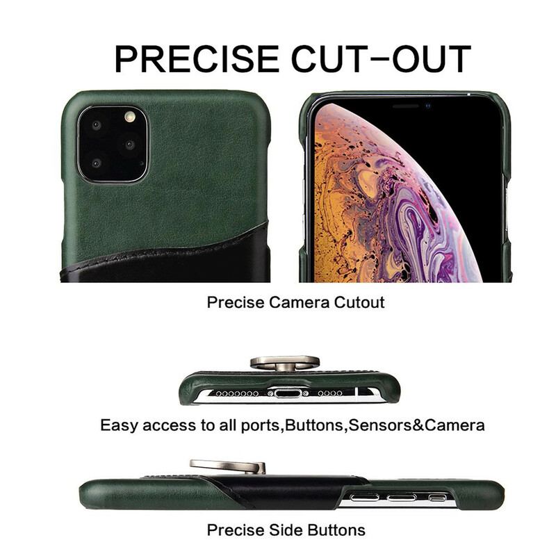 Coque iPhone 11 Porte-Carte et Anneau-Support Fierre Shann