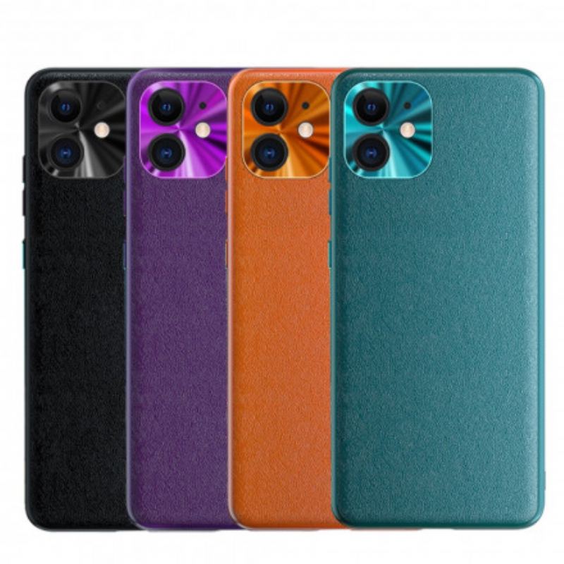 Coque iPhone 11 Style Cuir Color