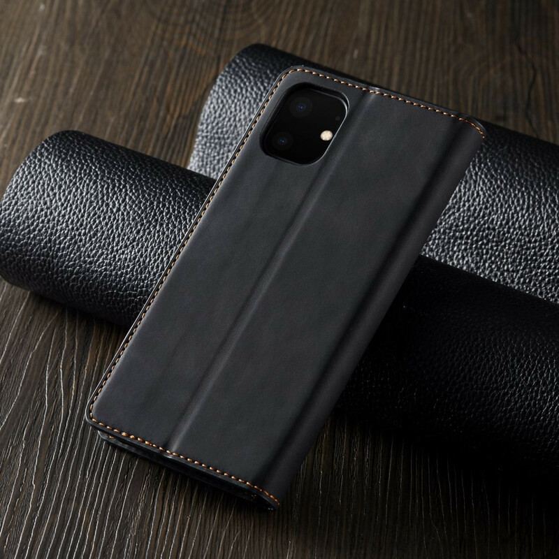 Flip Cover iPhone 11 Effet Cuir FORWENW