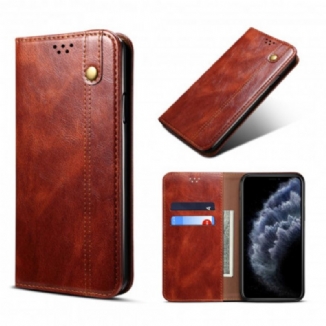 Flip iPhone 11 Simili Cuir Ciré