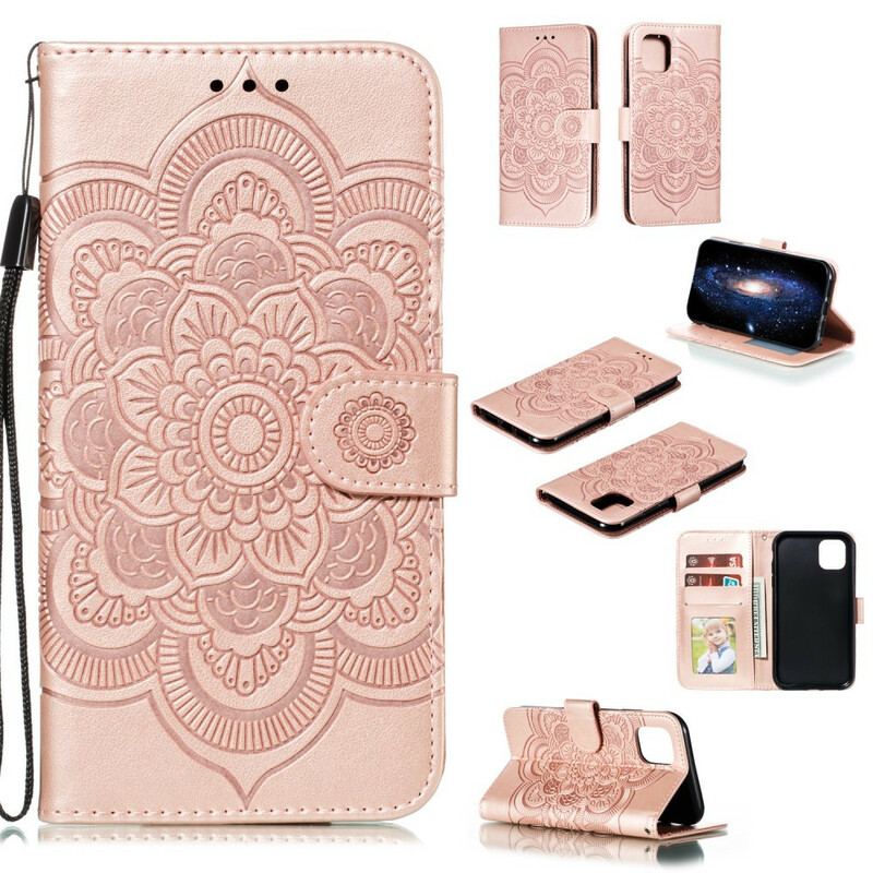 Housse iPhone 11 Mandala Entier à Lanière