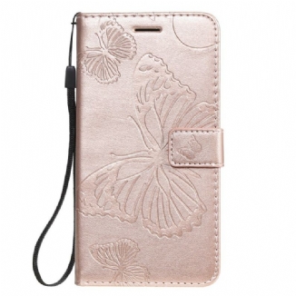 Housse iPhone 11 Papillons Géants à Lanière