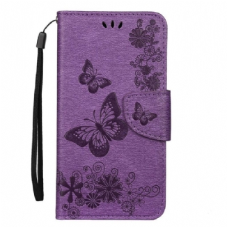Housse iPhone 11 Splendides Papillons à Lanière